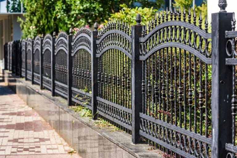 park wrought iron fence